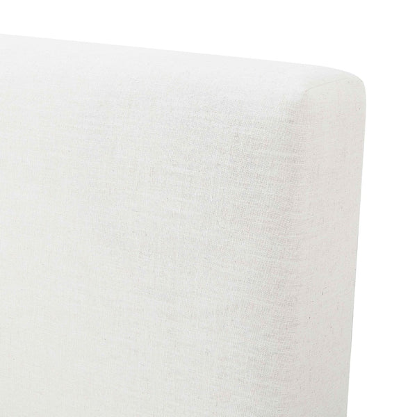 TOV Furniture Meena Cream Upcycled Linen Storage Bed – Eco-Friendly Comfort with Hydraulic Lift for Modern Bedrooms Queen TOV-B69329