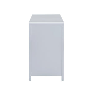 TOV Furniture Patty 62" Handwoven Rattan Dresser with Soft-Close Drawers for Coastal-Inspired Bedrooms Blue TOV-B69361