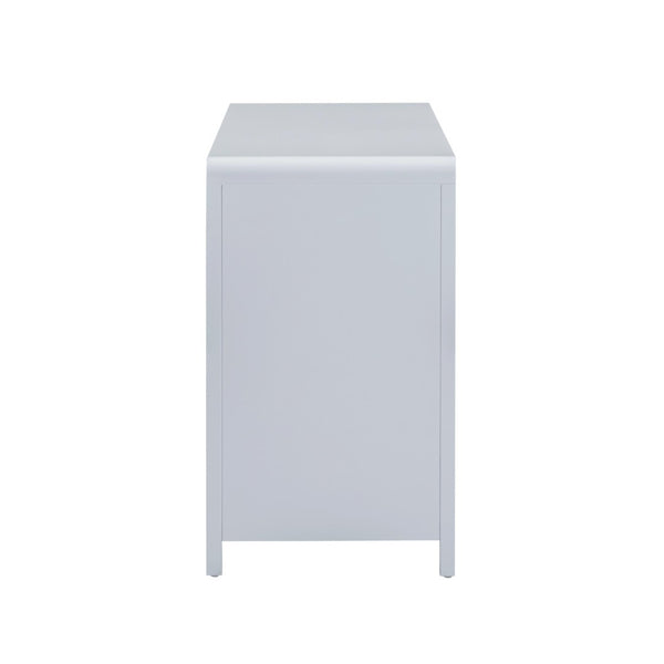 TOV Furniture Patty 62" Handwoven Rattan Dresser with Soft-Close Drawers for Coastal-Inspired Bedrooms Blue TOV-B69361