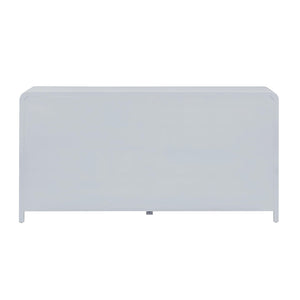 TOV Furniture Patty 62" Handwoven Rattan Dresser with Soft-Close Drawers for Coastal-Inspired Bedrooms Blue TOV-B69361