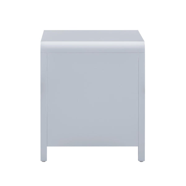 TOV Furniture Patty 28" Handwoven Rattan Nightstand with Soft-Close Drawers for a Breezy Coastal Bedroom Look Blue TOV-B69363