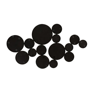 TOV Furniture Zoha 46"X25" Modern Black Wall Mirror - Artistic Cluster Design for Contemporary Spaces & Elegance TOV-C18214