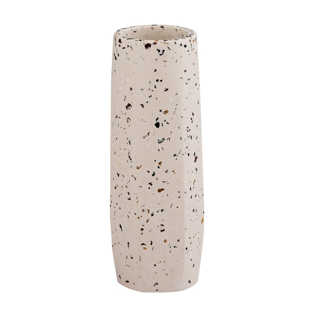 TOV Furniture Terrazzo Concrete Vase - Elegant Handcrafted Décor for Modern Interiors, Perfect for Blooms or Accent Small TOV-C18332