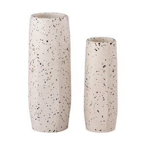 TOV Furniture Terrazzo Concrete Vase - Elegant Handcrafted Décor for Modern Interiors, Perfect for Blooms or Accent Medium TOV-C18333