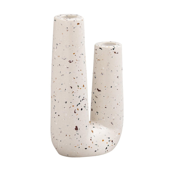 TOV Furniture Terrazzo Tube Vase - Modern Concrete Décor for Stylish Displays, Handmade with Unique Texture & Charm TOV-C18334