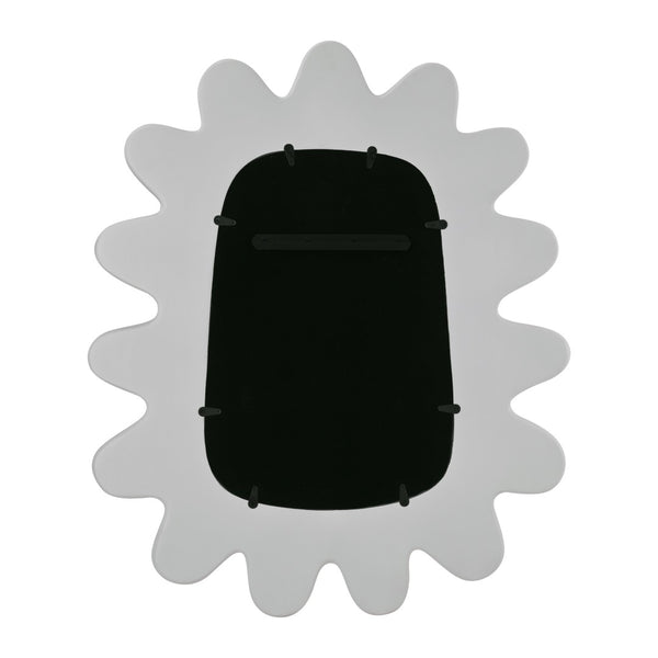 TOV Furniture Genesis Contemporary Wall Mirror - Abstract Artful Design for Entryways, Bedrooms, and Living Spaces White TOV-C18415