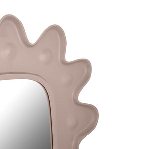 TOV Furniture Genesis Contemporary Wall Mirror - Abstract Artful Design for Entryways, Bedrooms, and Living Spaces Sand TOV-C18416