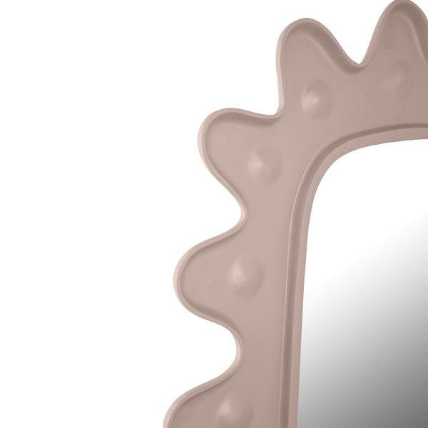 TOV Furniture Genesis Contemporary Wall Mirror - Abstract Artful Design for Entryways, Bedrooms, and Living Spaces Sand TOV-C18416