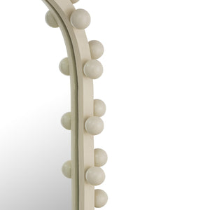 TOV Furniture Bubbles Ivory Oval Wall Mirror - Whimsical Bubble Accents for Elegant Home Decor & Entryways Small TOV-C18422