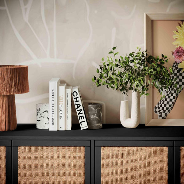 TOV Furniture Salaa Concrete Table Vase - Handcrafted Minimalist Accent for Modern & Rustic Décor, 8" Tall TOV-C18425