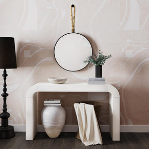 TOV Furniture Jenna Concrete Table Vase - Modern Minimalist Design with Sculptural Grooves for Elegant Décor Black TOV-C18427