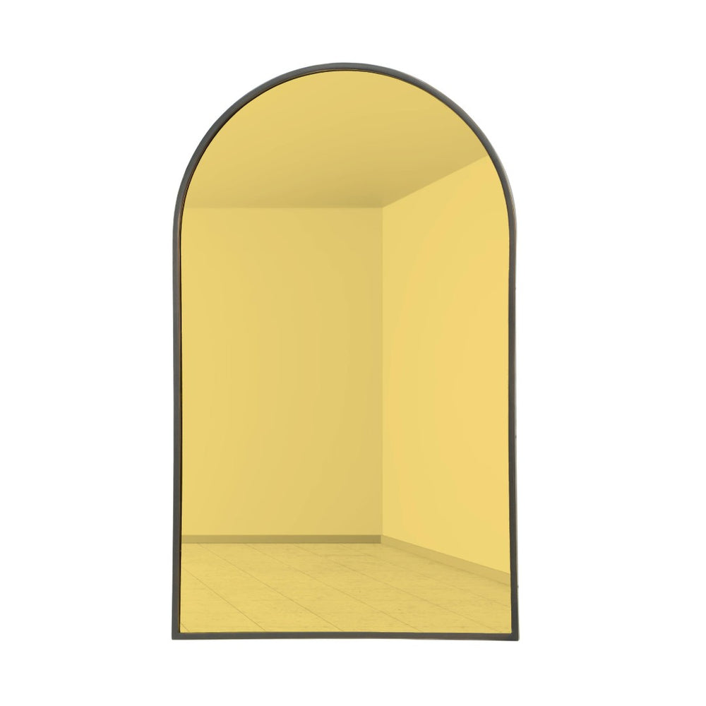 TOV Furniture Hadley Arched Wall Mirror 24"x40" - Elegant Bronze Frame & Gold-Tinted Glass for Stylish Decor TOV-C18476
