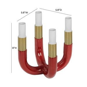 Kaonashi Burgundy Candelabra TOV-C18489 TOV Furniture