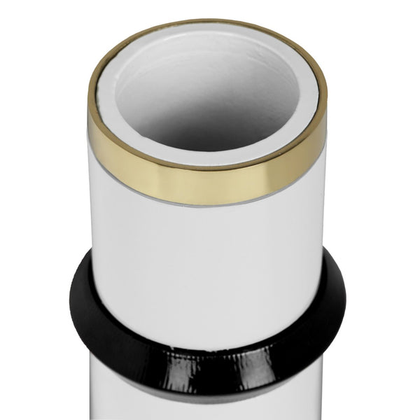 TOV Furniture Kaonashi Vase - Bold Memphis Postmodern Design, Handmade Metal Art for Stylish Home Decor Accents Burgundy TOV-C18492