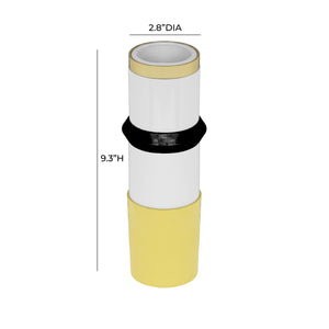 Kaonashi Mustard Yellow Vase TOV-C18493 TOV Furniture