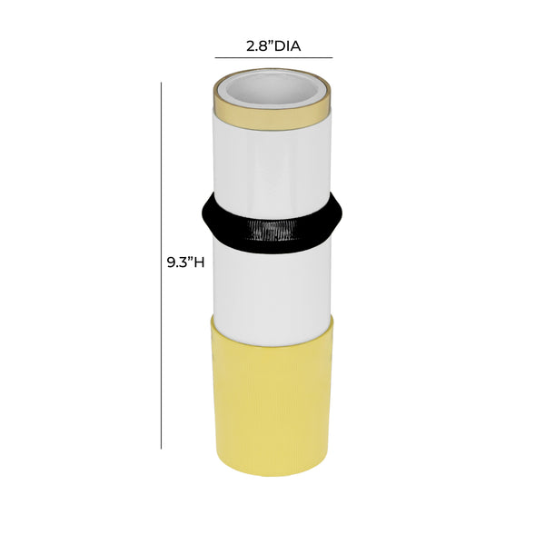 Kaonashi Mustard Yellow Vase TOV-C18493 TOV Furniture