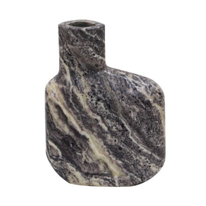 TOV Furniture Pika Grey Marble Vase - Handcrafted Sculptural Accent for Modern and Classic Home Decor Elegance Large TOV-C18509