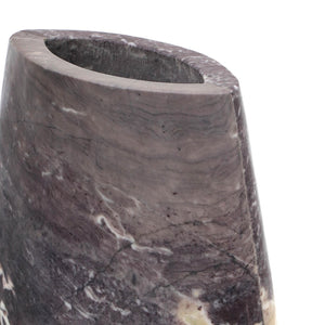 TOV Furniture Samma Grey Marble Vase - Handcrafted Modern Décor with Unique Natural Beauty for Any Space Large TOV-C18510