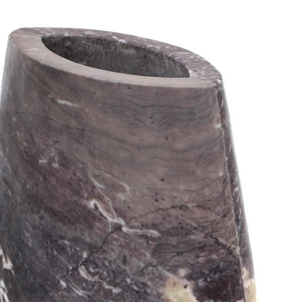 TOV Furniture Samma Grey Marble Vase - Handcrafted Modern Décor with Unique Natural Beauty for Any Space Large TOV-C18510