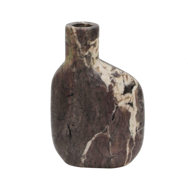 TOV Furniture Pika Grey Marble Vase - Handcrafted Sculptural Accent for Modern and Classic Home Decor Elegance Medium TOV-C18511