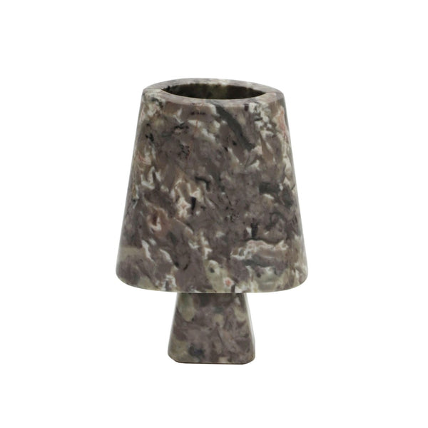TOV Furniture Samma Grey Marble Vase - Handcrafted Modern Décor with Unique Natural Beauty for Any Space Medium TOV-C18512
