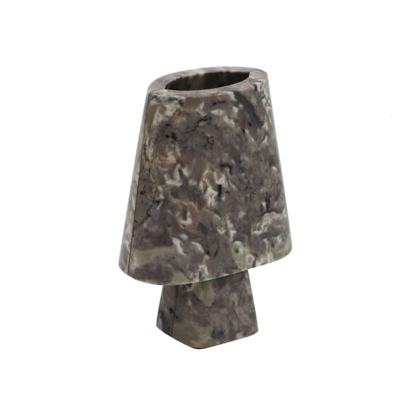TOV Furniture Samma Grey Marble Vase - Handcrafted Modern Décor with Unique Natural Beauty for Any Space Medium TOV-C18512