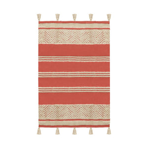 TOV Furniture Jassey Throw - Handwoven Cozy Accent Blanket for Stylish Home Decor, Lightweight & Versatile Comfort Pink TOV-C18518