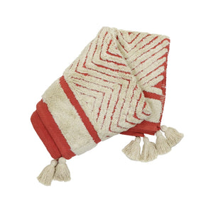 TOV Furniture Jassey Throw - Handwoven Cozy Accent Blanket for Stylish Home Decor, Lightweight & Versatile Comfort Pink TOV-C18518