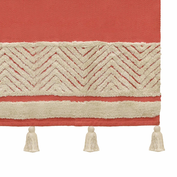 TOV Furniture Jassey Throw - Handwoven Cozy Accent Blanket for Stylish Home Decor, Lightweight & Versatile Comfort Pink TOV-C18518