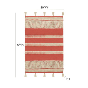 TOV Furniture Jassey Throw - Handwoven Cozy Accent Blanket for Stylish Home Decor, Lightweight & Versatile Comfort Pink TOV-C18518