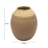 Souk Natural Terracotta Vase TOV-C18567 TOV Furniture