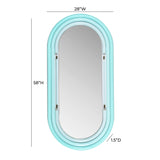 Neon Large Wall Mirror in Blue TOV-C18581 TOV Furniture