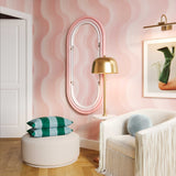 Neon Large Wall Mirror in Pink TOV-C18582 TOV Furniture