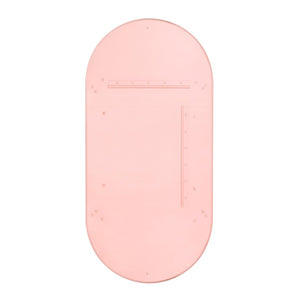 TOV Furniture Neon Oval Wall Mirror - Vibrant Iron Frame with Gold Accents for a Bold, Contemporary Style Pink / Large TOV-C18582