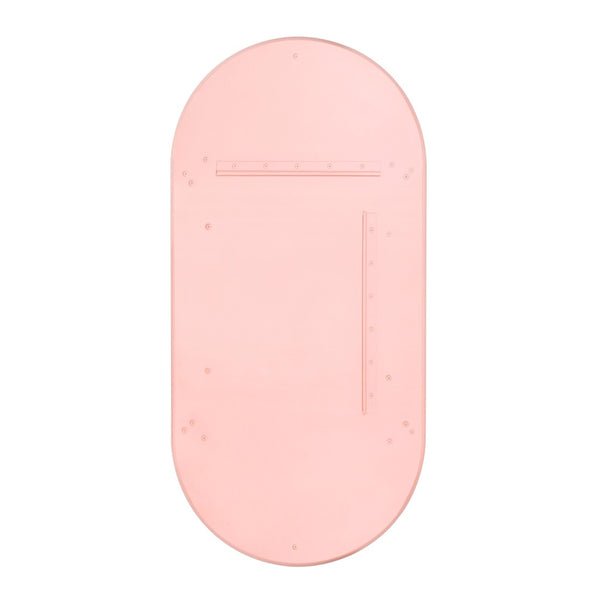 TOV Furniture Neon Oval Wall Mirror - Vibrant Iron Frame with Gold Accents for a Bold, Contemporary Style Pink / Large TOV-C18582