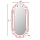 Neon Large Wall Mirror in Pink TOV-C18582 TOV Furniture