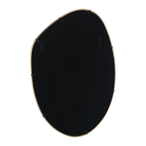 TOV Furniture Mika 23"X35.4" Gold Wall Mirror - Handcrafted Aluminum Frame with Irregular Modern Design & Versatility TOV-C18613