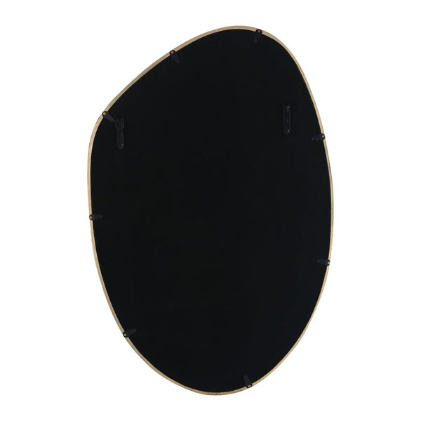 TOV Furniture Mika 23"X35.4" Gold Wall Mirror - Handcrafted Aluminum Frame with Irregular Modern Design & Versatility TOV-C18613