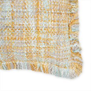 Tov Furniture Frazzle Cozy Shag Cushion Cover - Textured Yarn Design For Stylish Comfort In Any Space Yellow Polyester Tov-c18644-cover