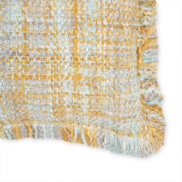 Tov Furniture Frazzle Cozy Shag Cushion Cover - Textured Yarn Design For Stylish Comfort In Any Space Yellow Polyester Tov-c18644-cover