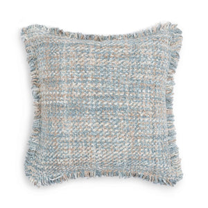 TOV Furniture Frazzle 22.5" Textured Square Throw Pillow Cover - Handmade Chic Retro Shag for Cozy Living Spaces Multi / With Insert TOV-C18645