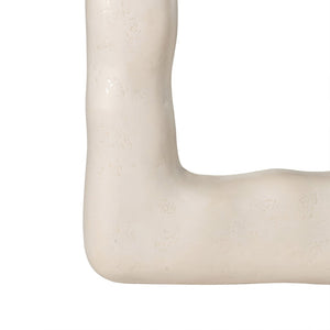 TOV Furniture Kaia Cream Textured 32"x64" Floor Mirror - Sculptural Design for Modern and Bohemian Interiors TOV-C18647