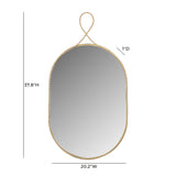 Ravina Braided Brass Oval Wall Mirror TOV-C18655 TOV Furniture