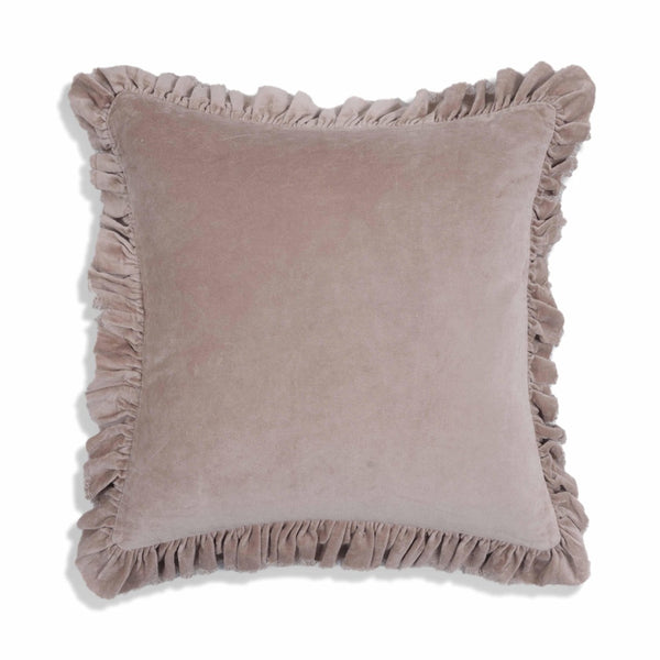 TOV Furniture Alessia 20.5" Distressed Velvet Square Throw Pillow - Luxurious Artisan Accent for Stylish Comfort Pink TOV-C18690