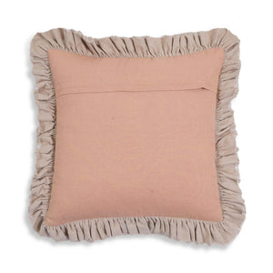 TOV Furniture Alessia 20.5" Distressed Velvet Square Throw Pillow - Luxurious Artisan Accent for Stylish Comfort Pink TOV-C18690
