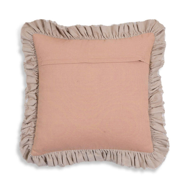TOV Furniture Alessia 20.5" Distressed Velvet Square Throw Pillow - Luxurious Artisan Accent for Stylish Comfort Pink TOV-C18690