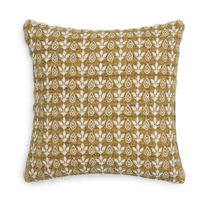 TOV Furniture Harvest Artisan 20" Handcrafted Cotton Throw Pillow Cover - Bold Mustard Yellow Accent for Any Room With Insert TOV-C18692