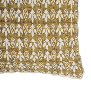 TOV Furniture Harvest Artisan 20" Handcrafted Cotton Throw Pillow Cover - Bold Mustard Yellow Accent for Any Room With Insert TOV-C18692