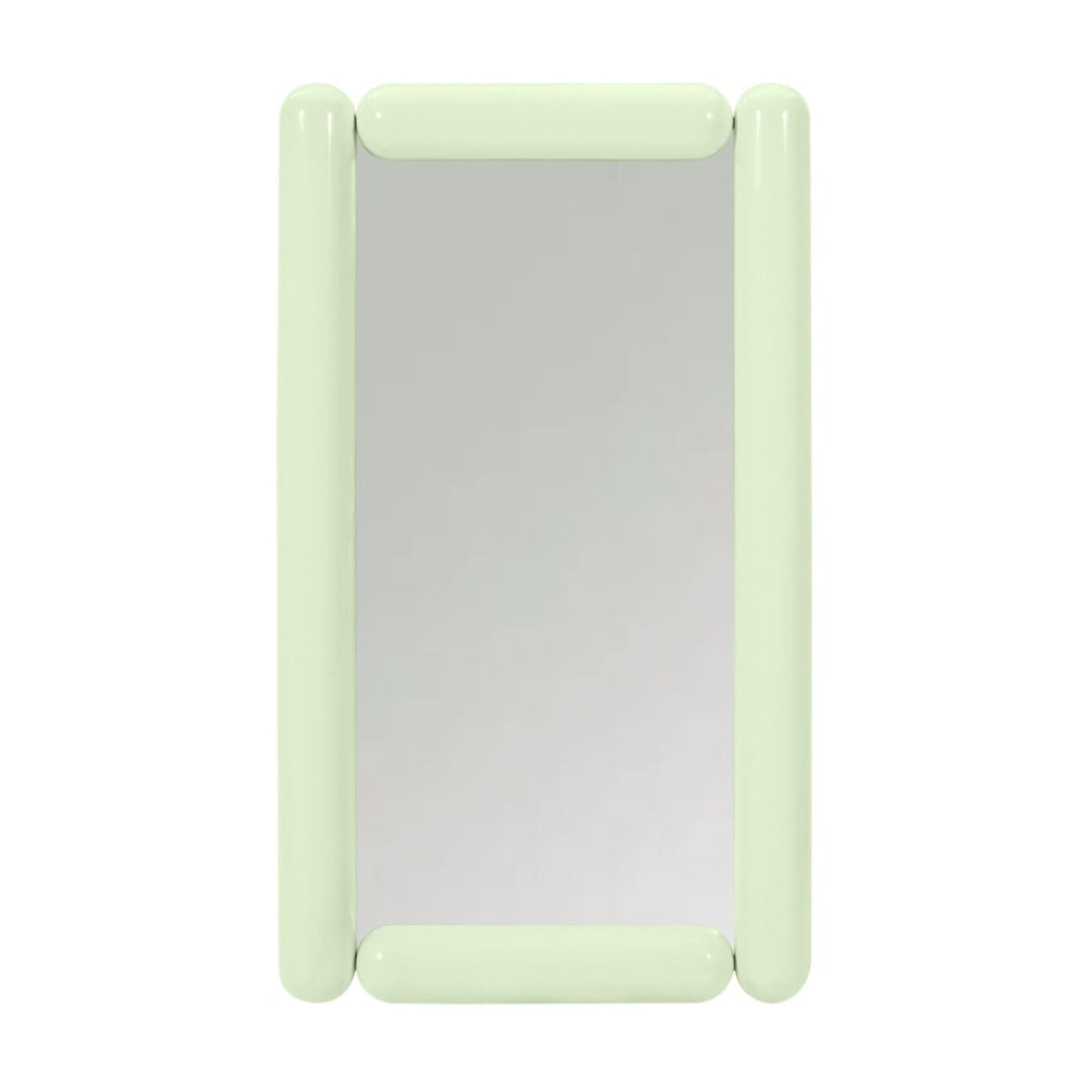 TOV Furniture Cozzi 28"X48" Retro Tubular Wall Mirror - Playful Sculptural Accent for Chic Home Decor Spaces Mint Green TOV-C18694