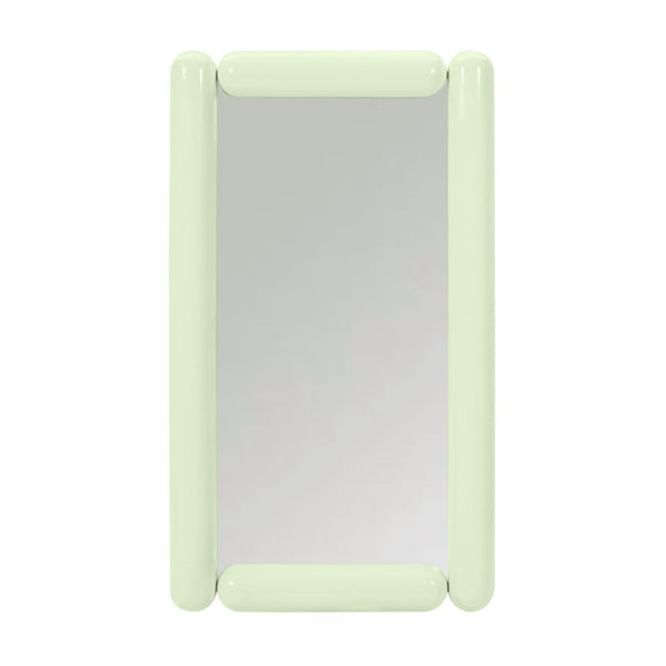 TOV Furniture Cozzi 28"X48" Retro Tubular Wall Mirror - Playful Sculptural Accent for Chic Home Decor Spaces Mint Green TOV-C18694